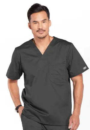 Core Stretch 4743 Men's Tuckable V-Neck Top Pewter