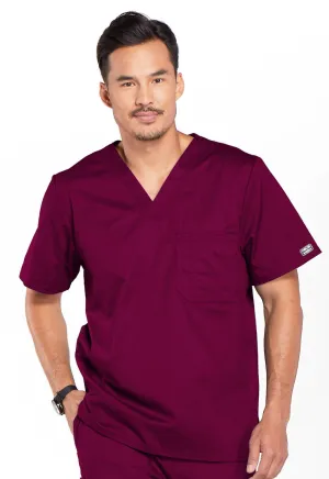 Core Stretch 4743 Men's Tuckable V-Neck Top Wine