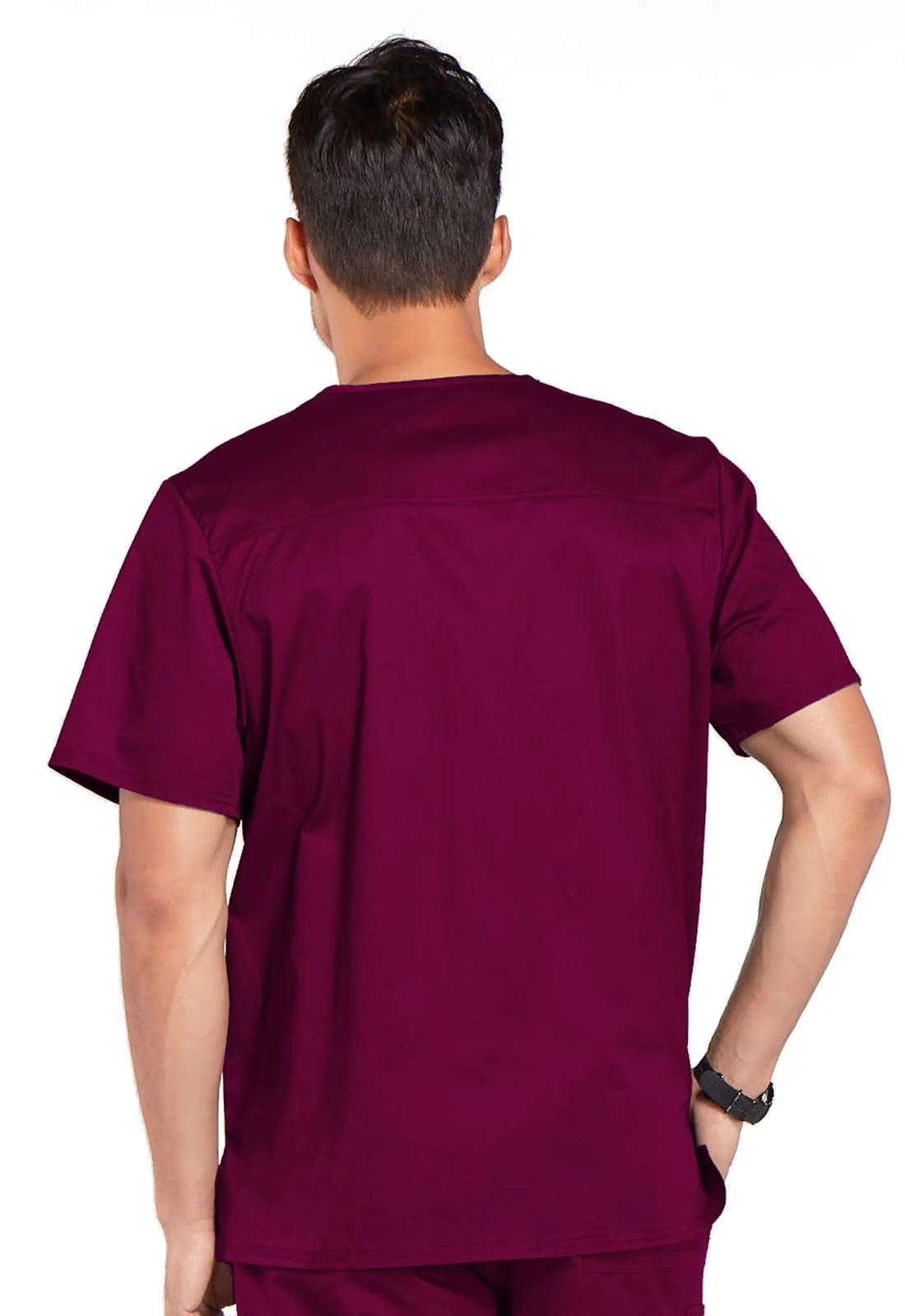 Core Stretch 4743 Men's Tuckable V-Neck Top Wine