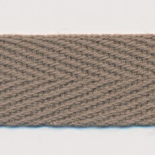 Cotton Herringbone Tape #34 Olive Gray