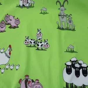 Cotton Kids Fabric 2229 Goat Print 140 cm