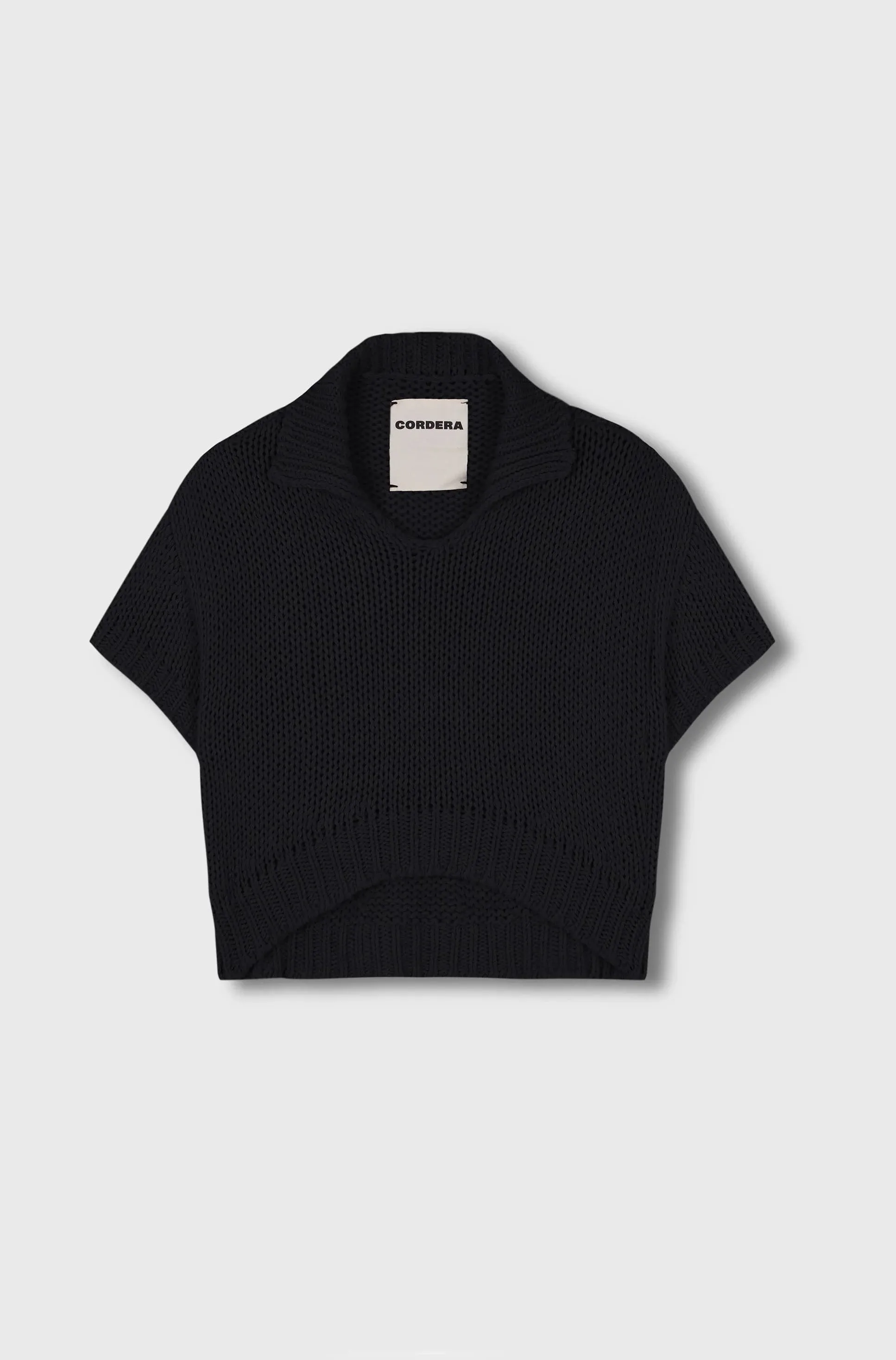 Cotton Polo, Black