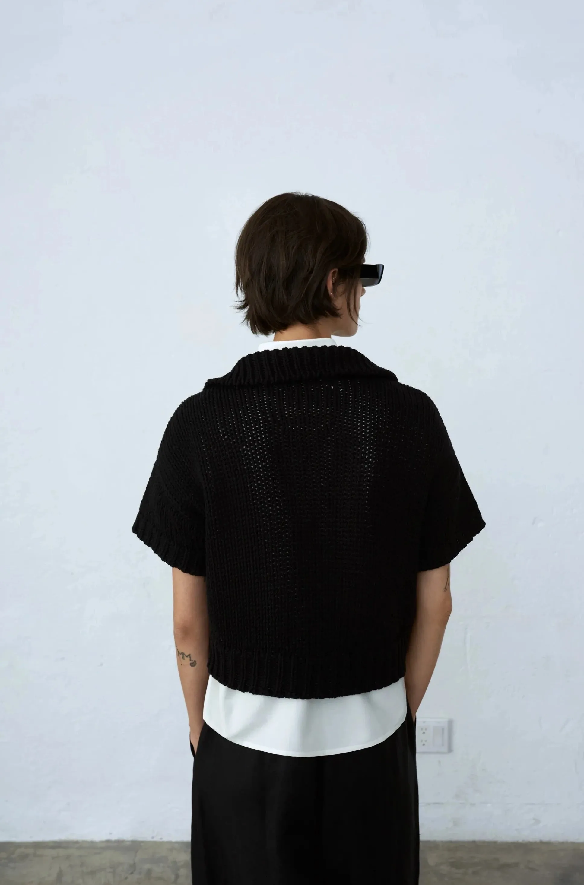 Cotton Polo, Black