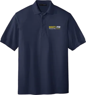 Cotton Polo in Navy