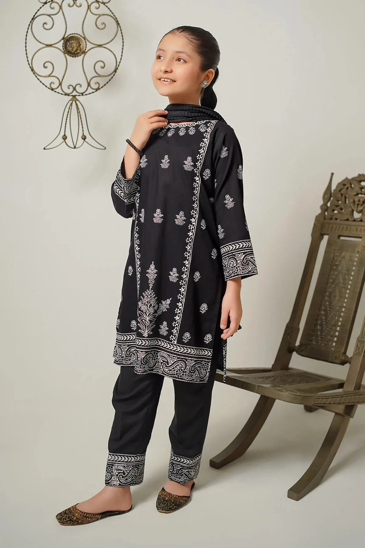 Cotton Printed 3 Pc Suit - 02