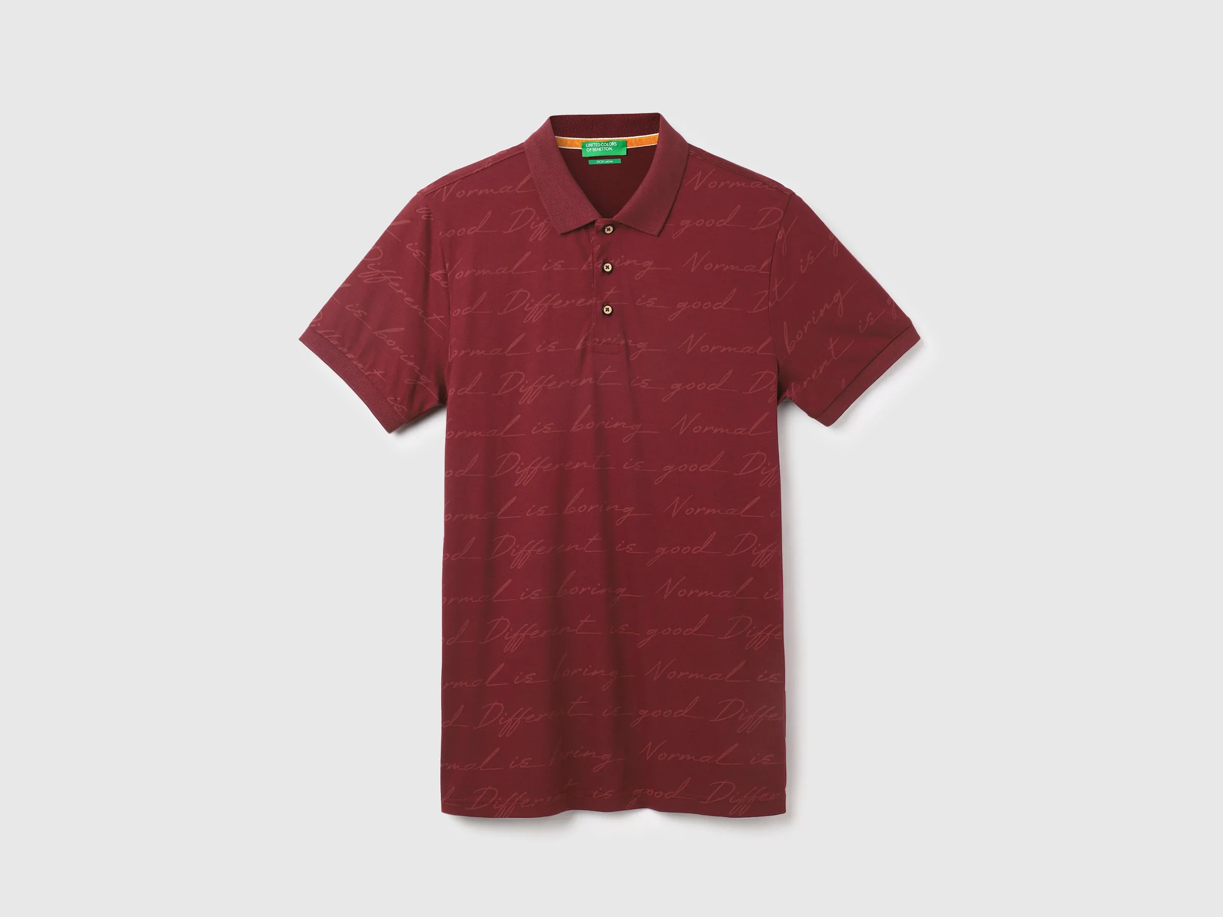 Cotton Printed Polo Collar Mens T-shirts
