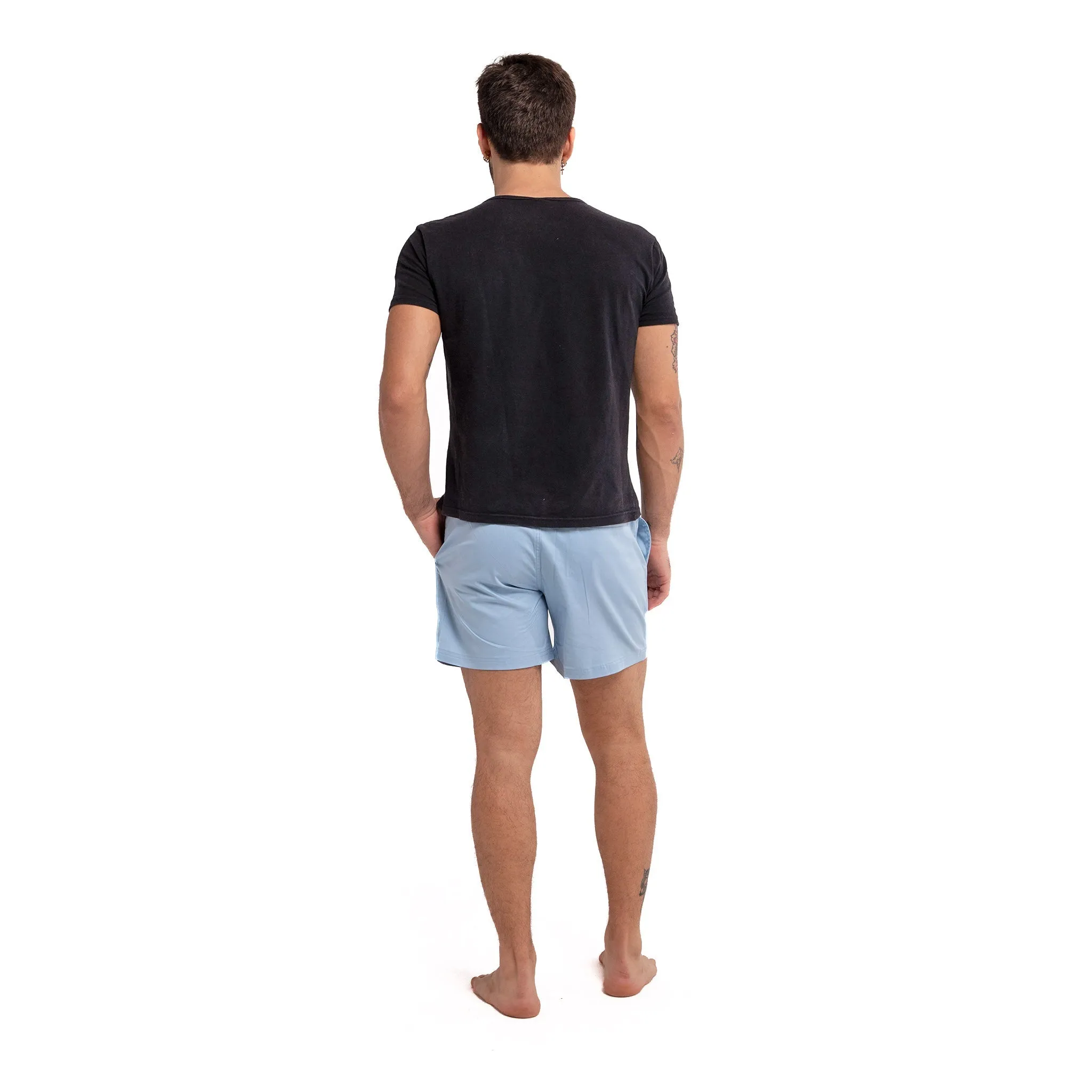 Cotton Shorts - Blue by Bermies Swimwear