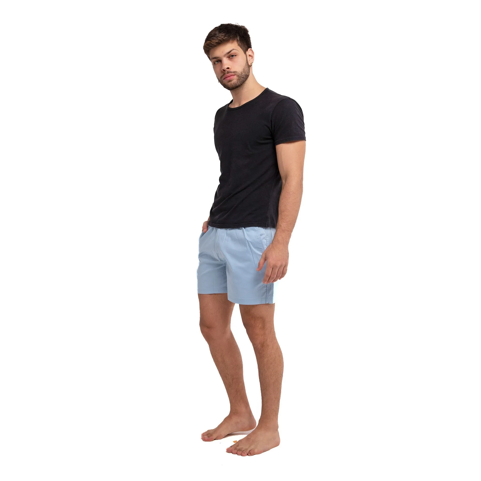 Cotton Shorts - Blue by Bermies Swimwear