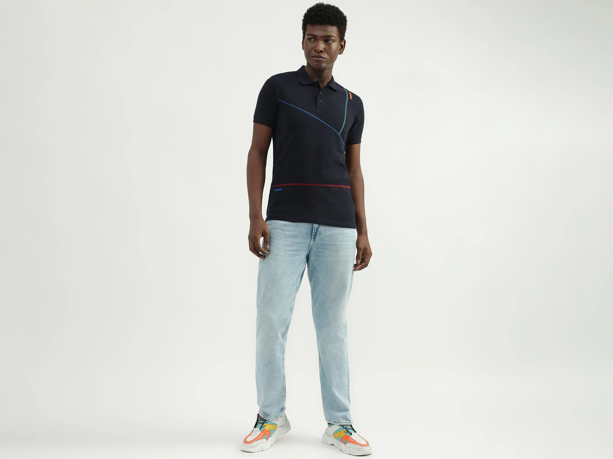 Cotton Solid Polo Collar Mens T-shirts