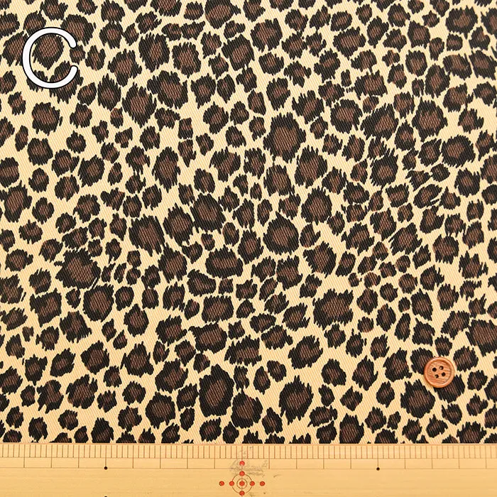 Cotton Twill Print Fabric - Leopard