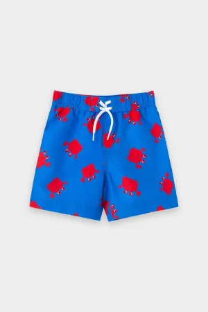 Crab Swim Trunks in Blue