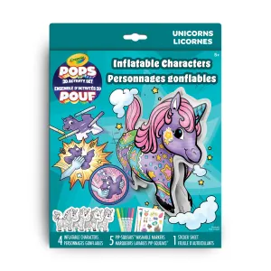 Crayola POPs 3D Activity Set, Inflatable Characters - Unicorn