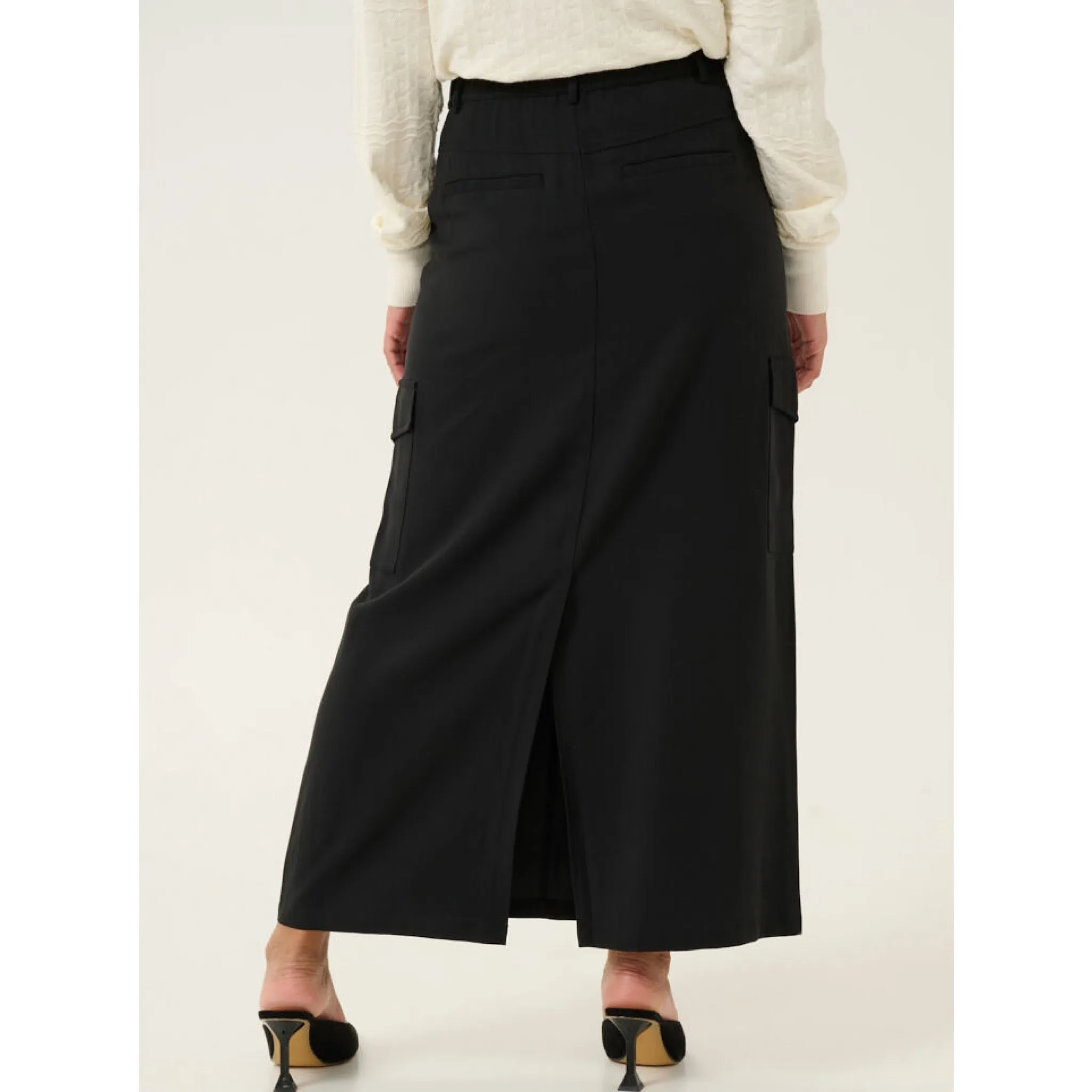 Cream Konca Maxi Skirt
