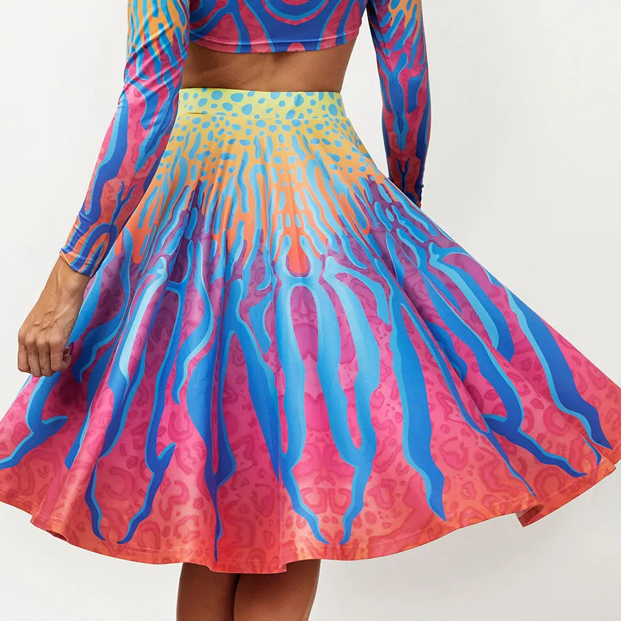 CRYPTIC FREQUENCY CIRCLE SKIRT