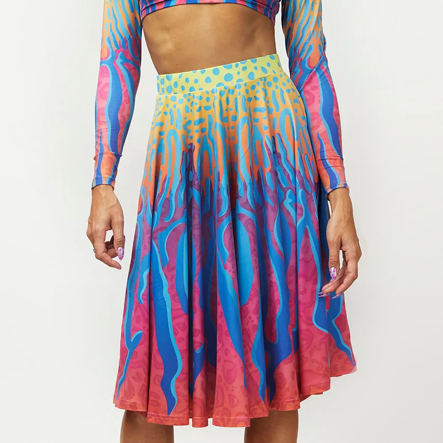 CRYPTIC FREQUENCY CIRCLE SKIRT