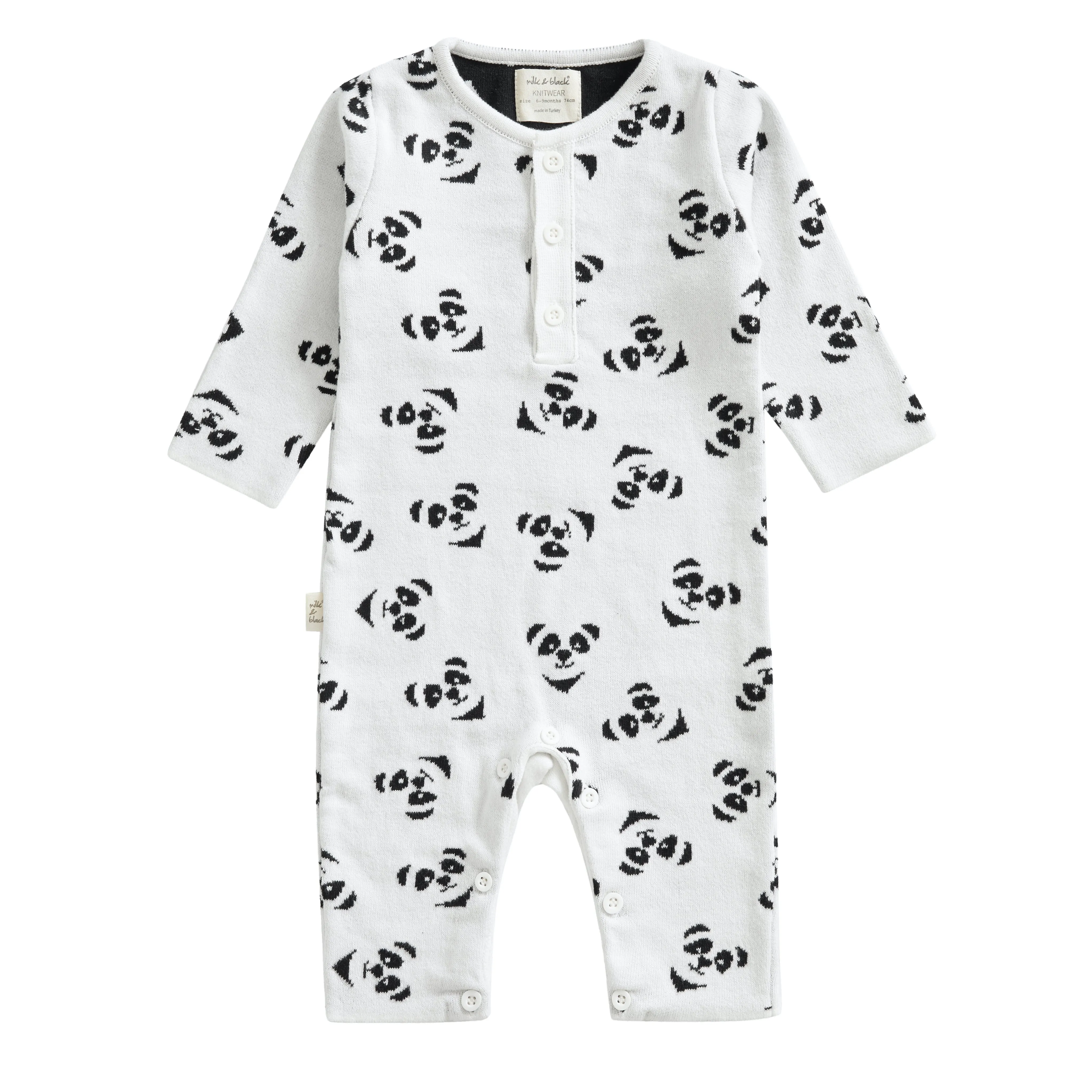 CUDDLE knitted 0 cotton romper