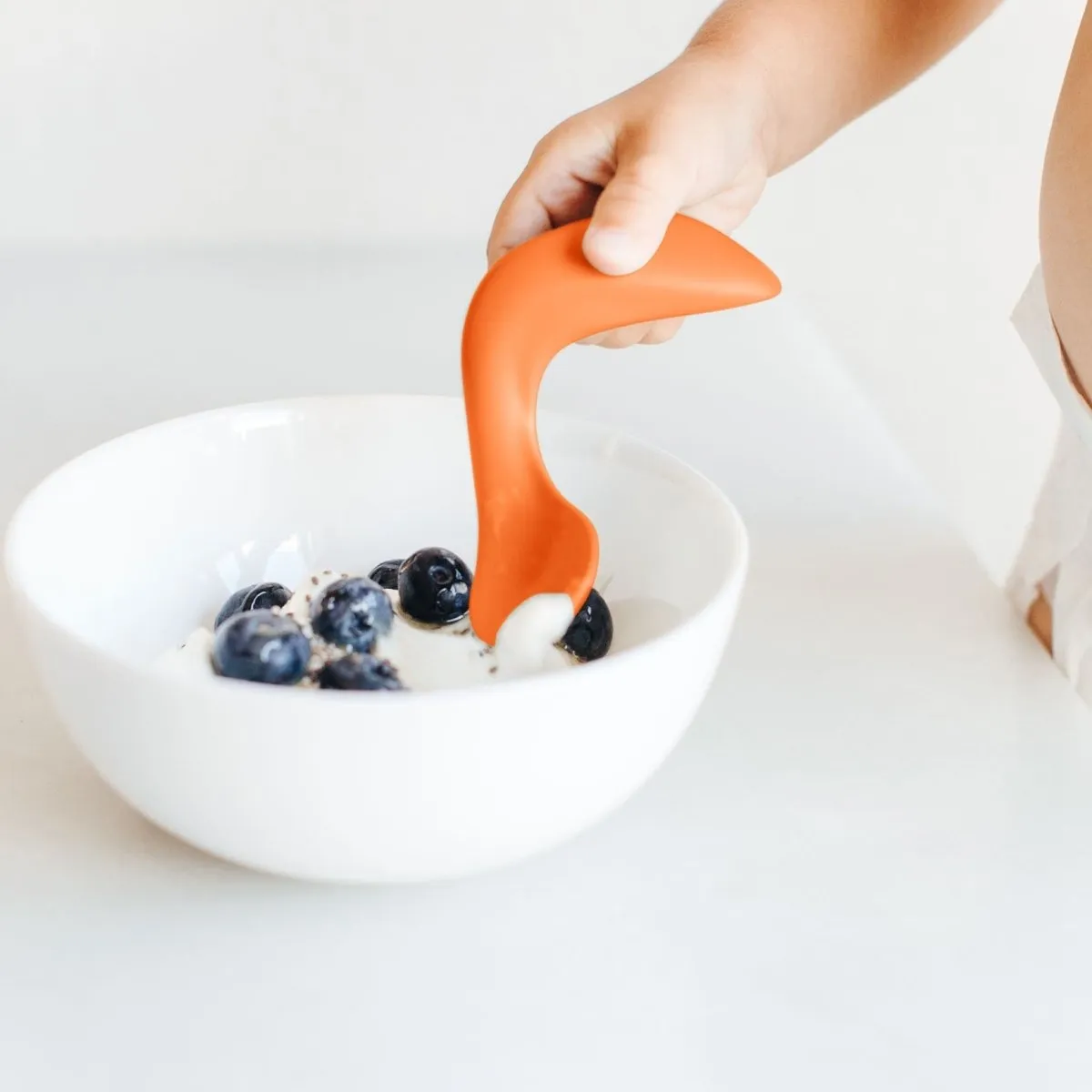 Curved Baby Spoon- Mango & Wave