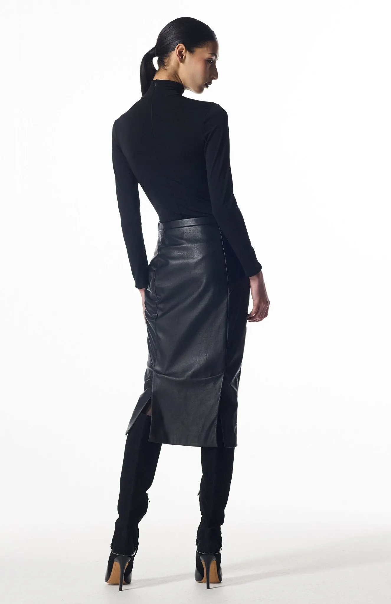 Cycla | Leather Pencil Skirt