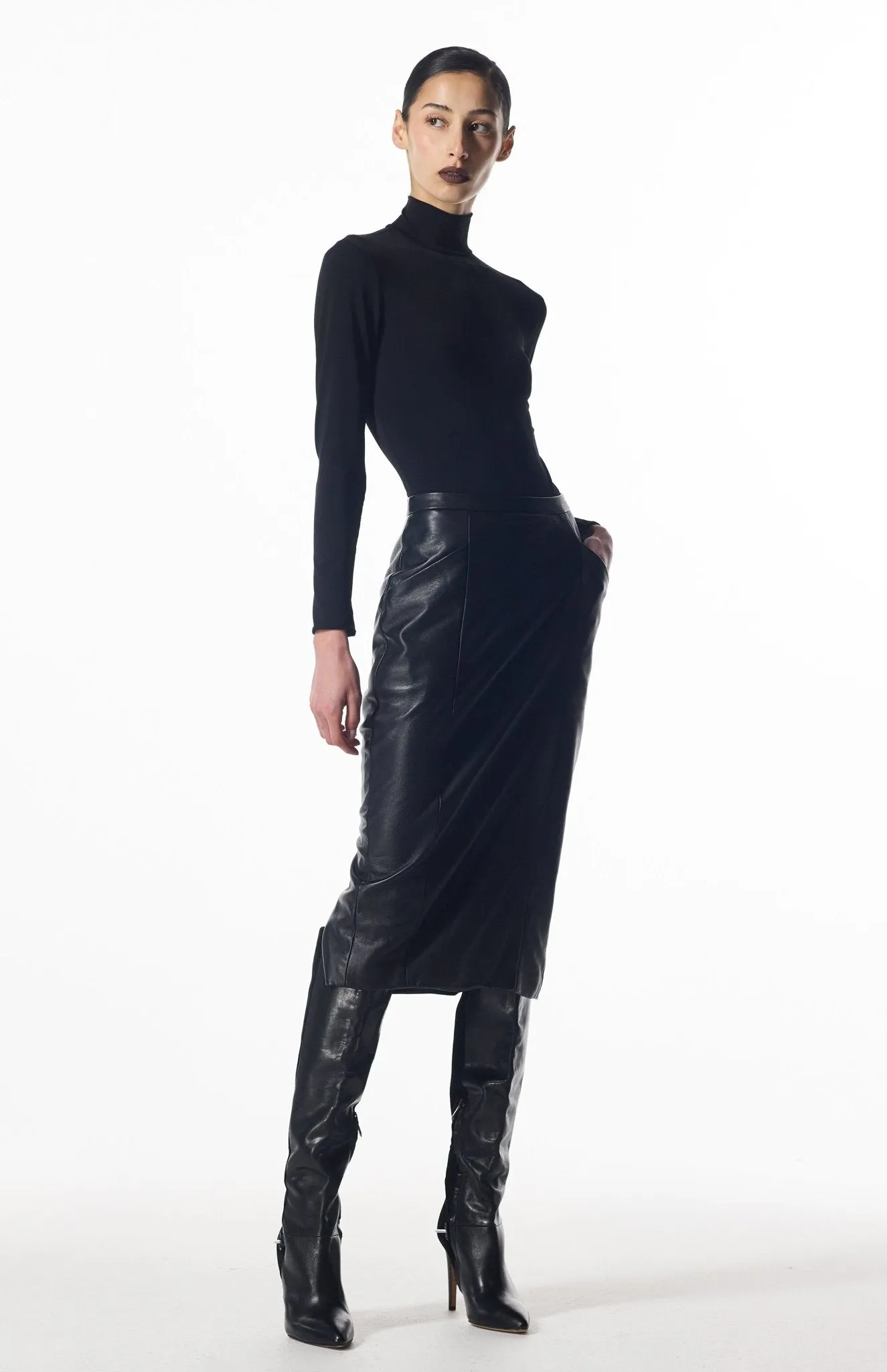 Cycla | Leather Pencil Skirt