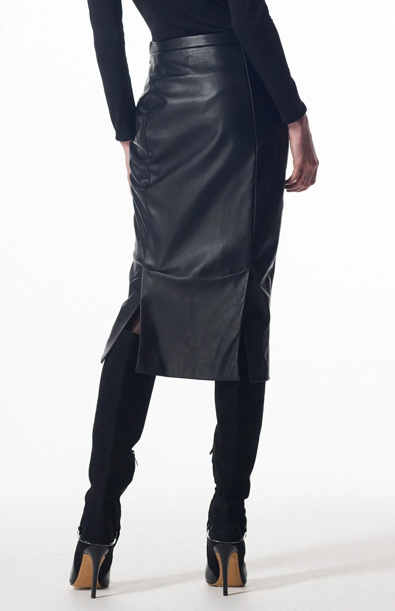 Cycla | Leather Pencil Skirt