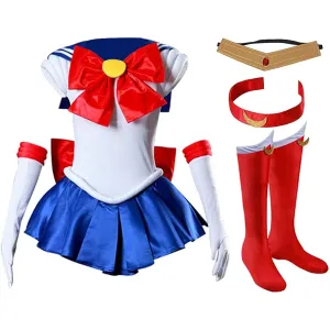 DAZCOS Kids Size Bunny Tsukino Usagi Cosplay Costume