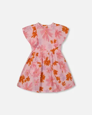 DEUX PAR DEUX- LITTLE KIDS PRINTED MUSLIN DRESS