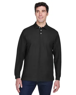 Devon & Jones Fine Pima Pique Long Sleeve Polo Shirt