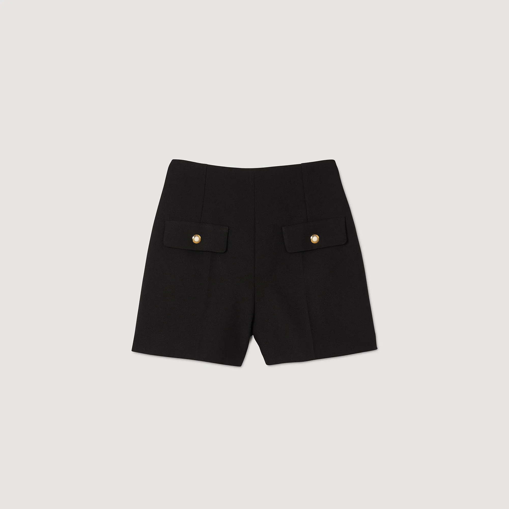 Dominique High-Waisted Shorts Black