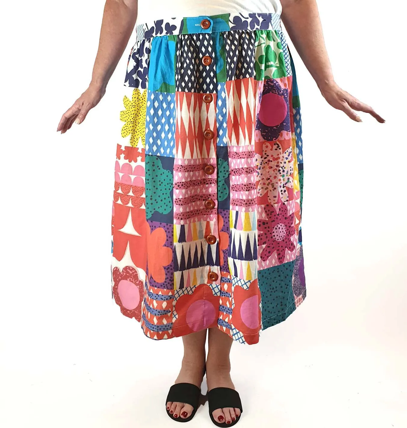 Doops beautiful print skirt size XXXL
