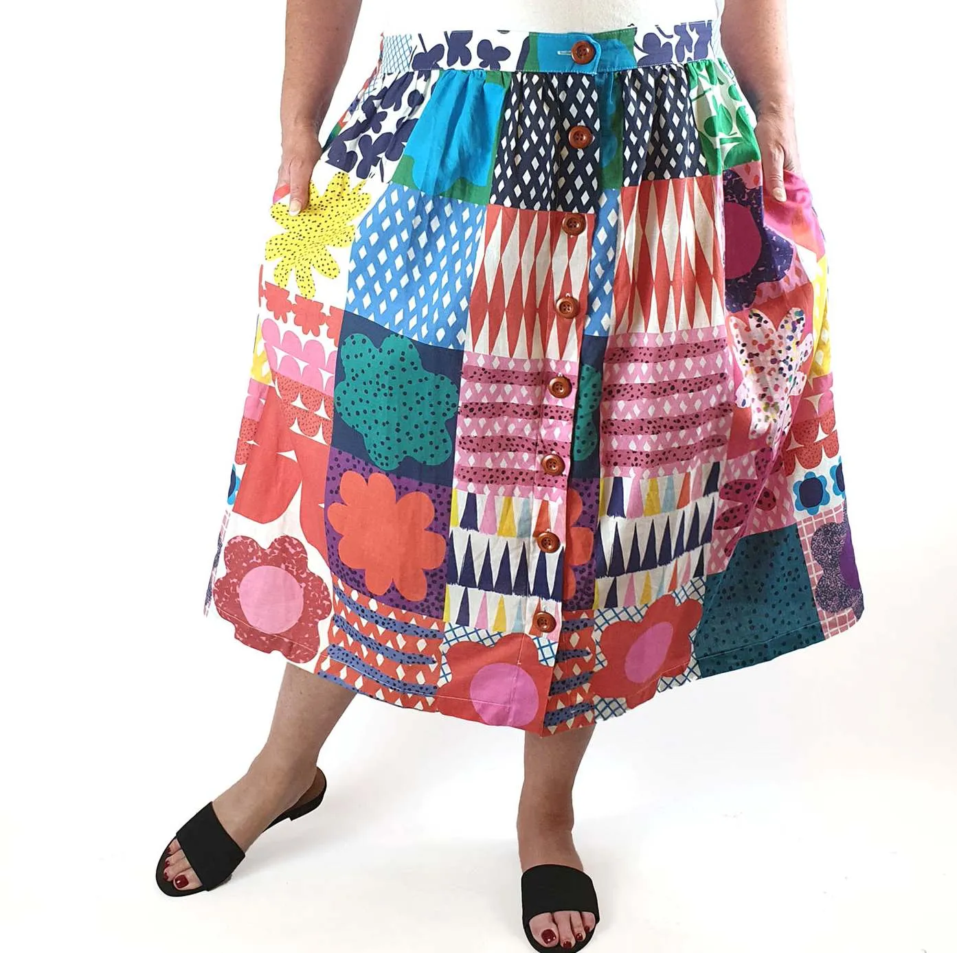 Doops beautiful print skirt size XXXL