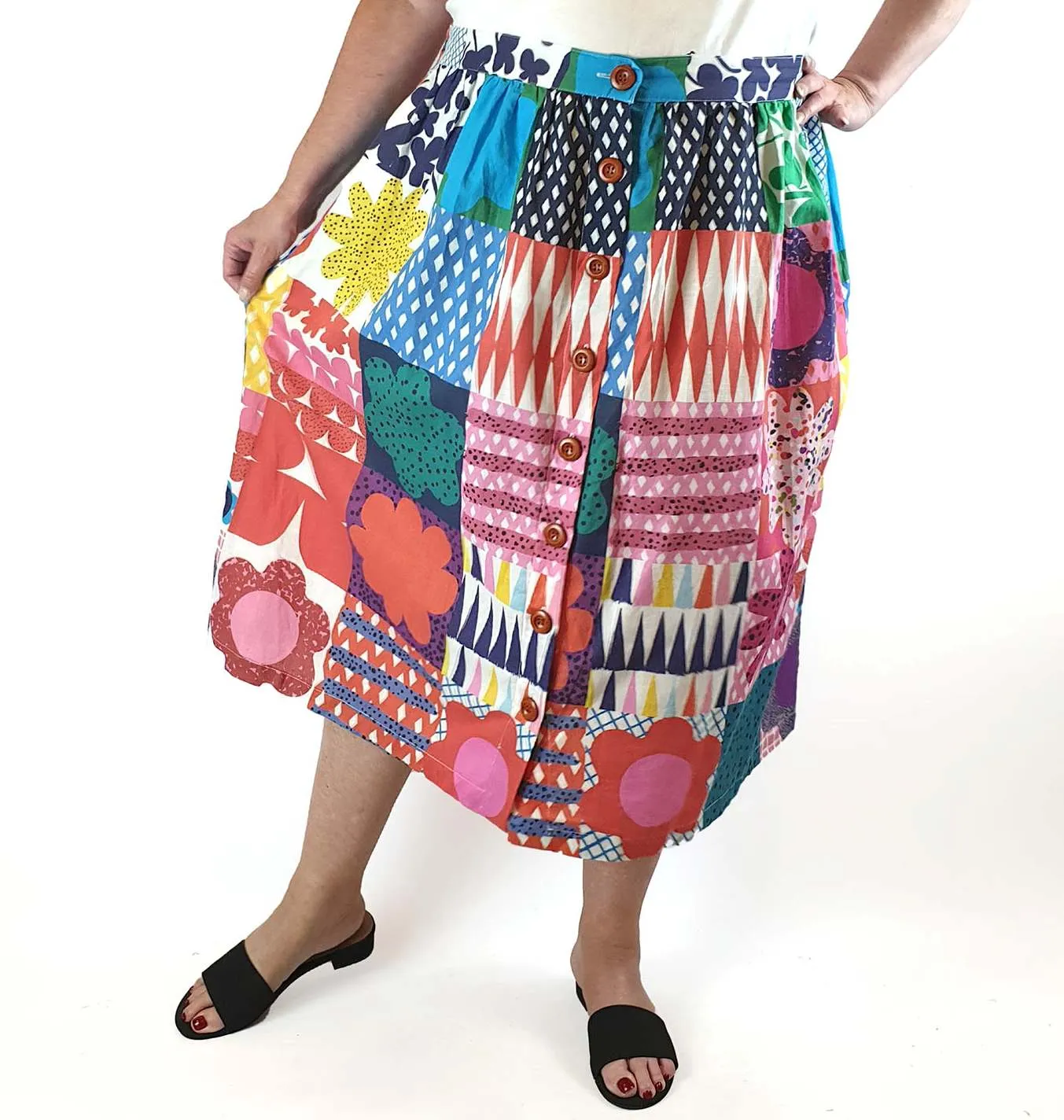 Doops beautiful print skirt size XXXL
