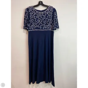 Dress Casual Maxi By Clothes Mentor In Navy, Size: L
