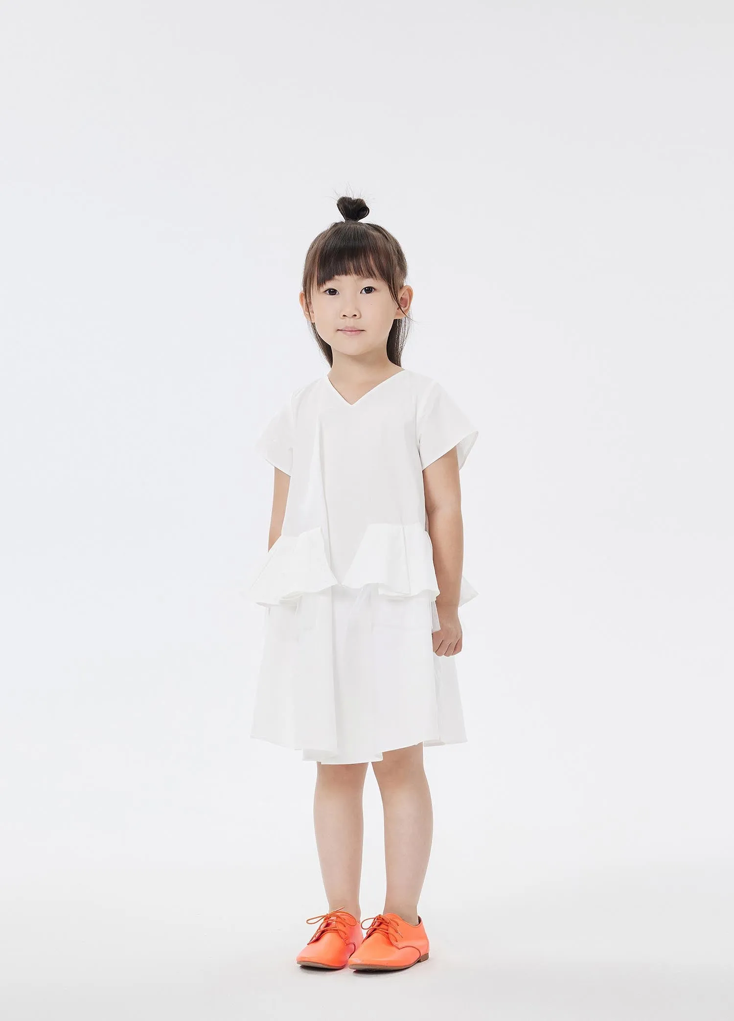 Dresses / jnby by JNBY Solid V-Neck Short Sleeve Dress