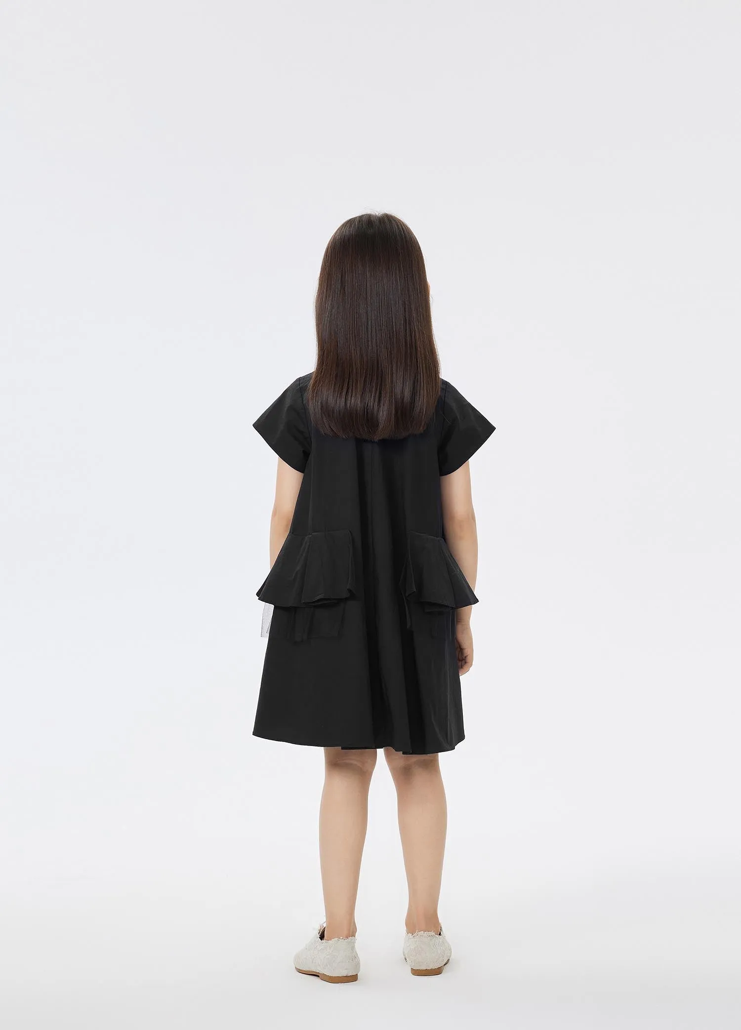 Dresses / jnby by JNBY Solid V-Neck Short Sleeve Dress