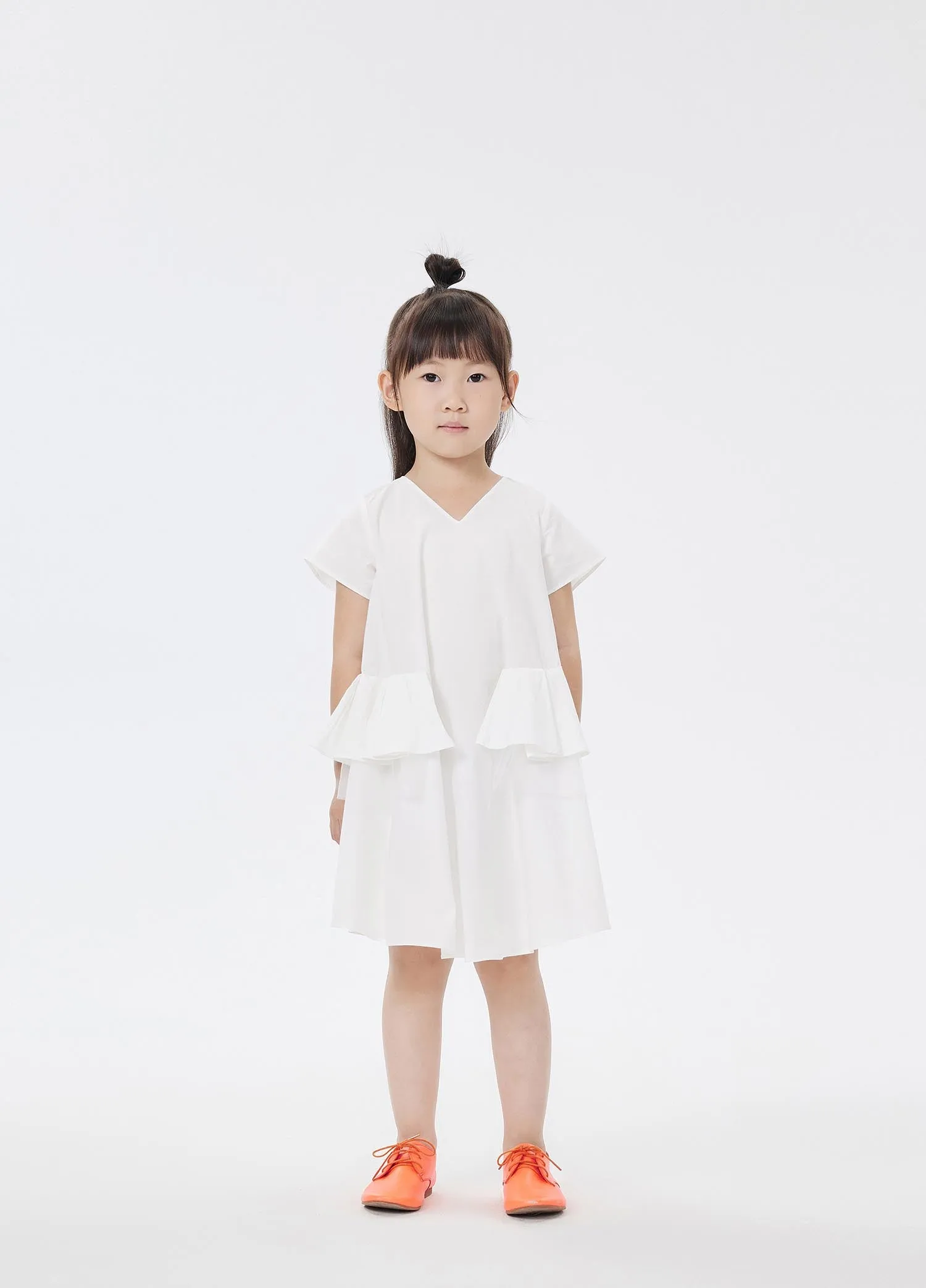 Dresses / jnby by JNBY Solid V-Neck Short Sleeve Dress
