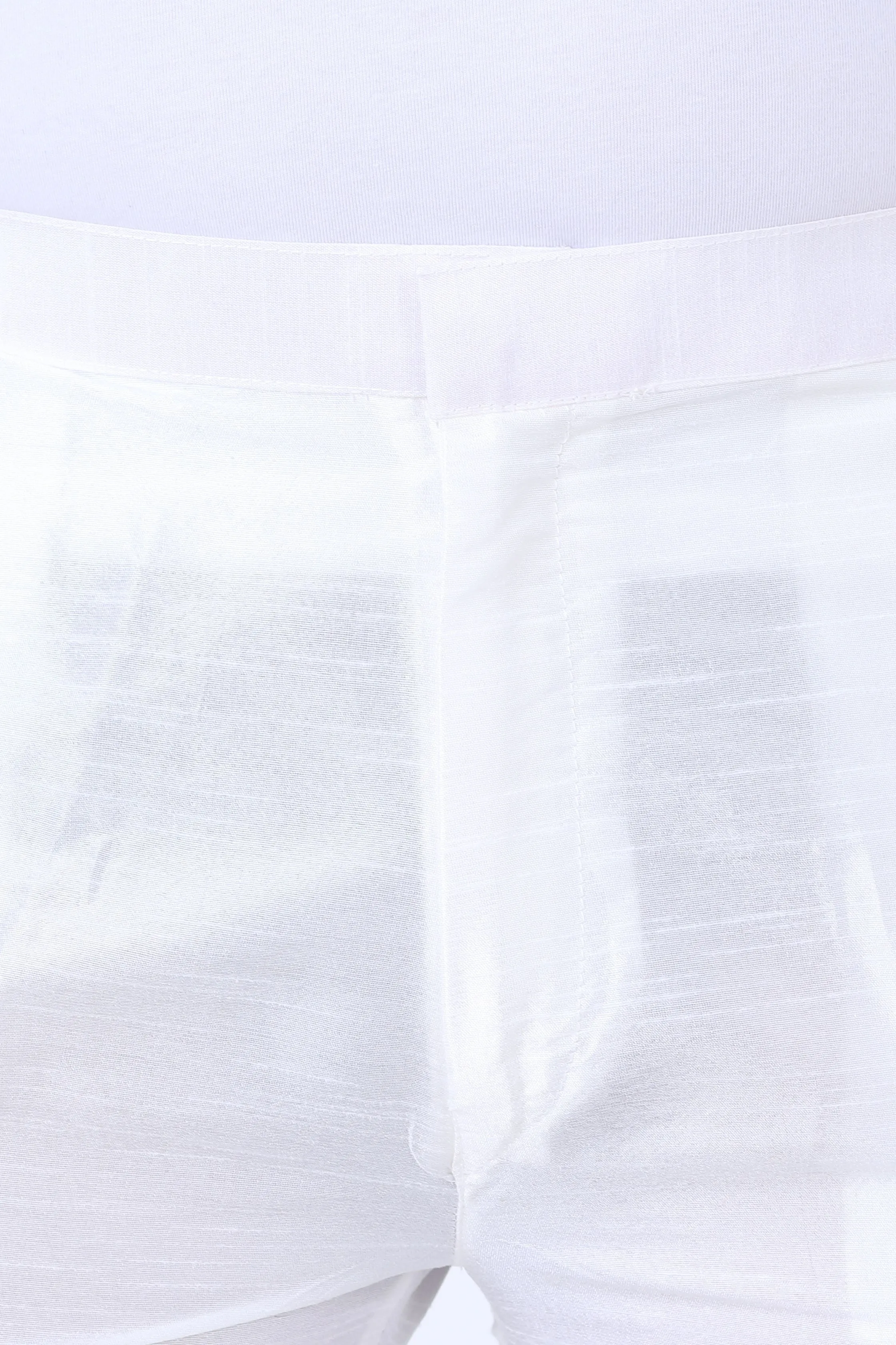 Dupion Silk Polo Pant/Trouser for Kurta, Indo western, Jodhpuri,  Sherwani in white color