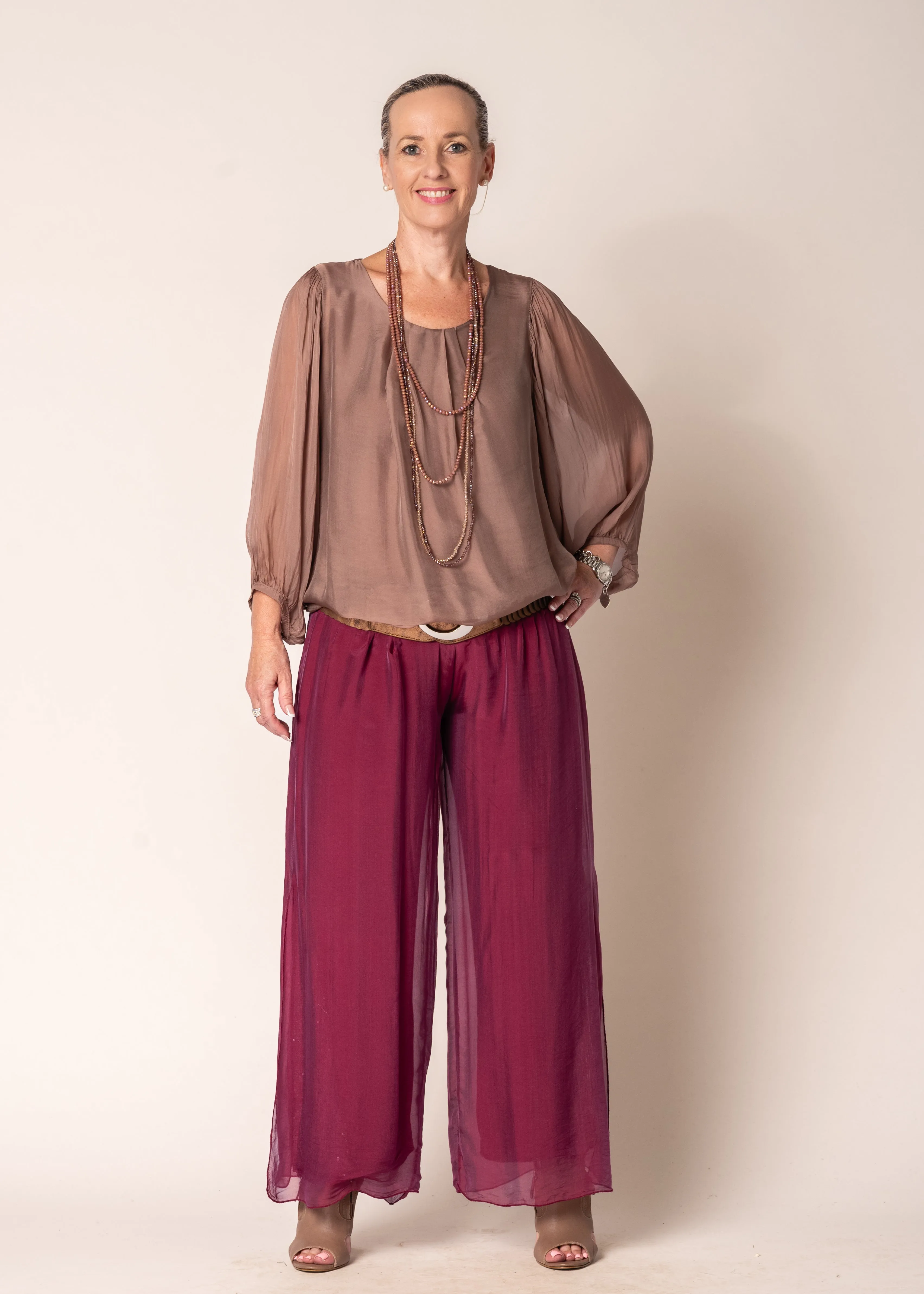 Eboni Silk Top in Milk Chocolate