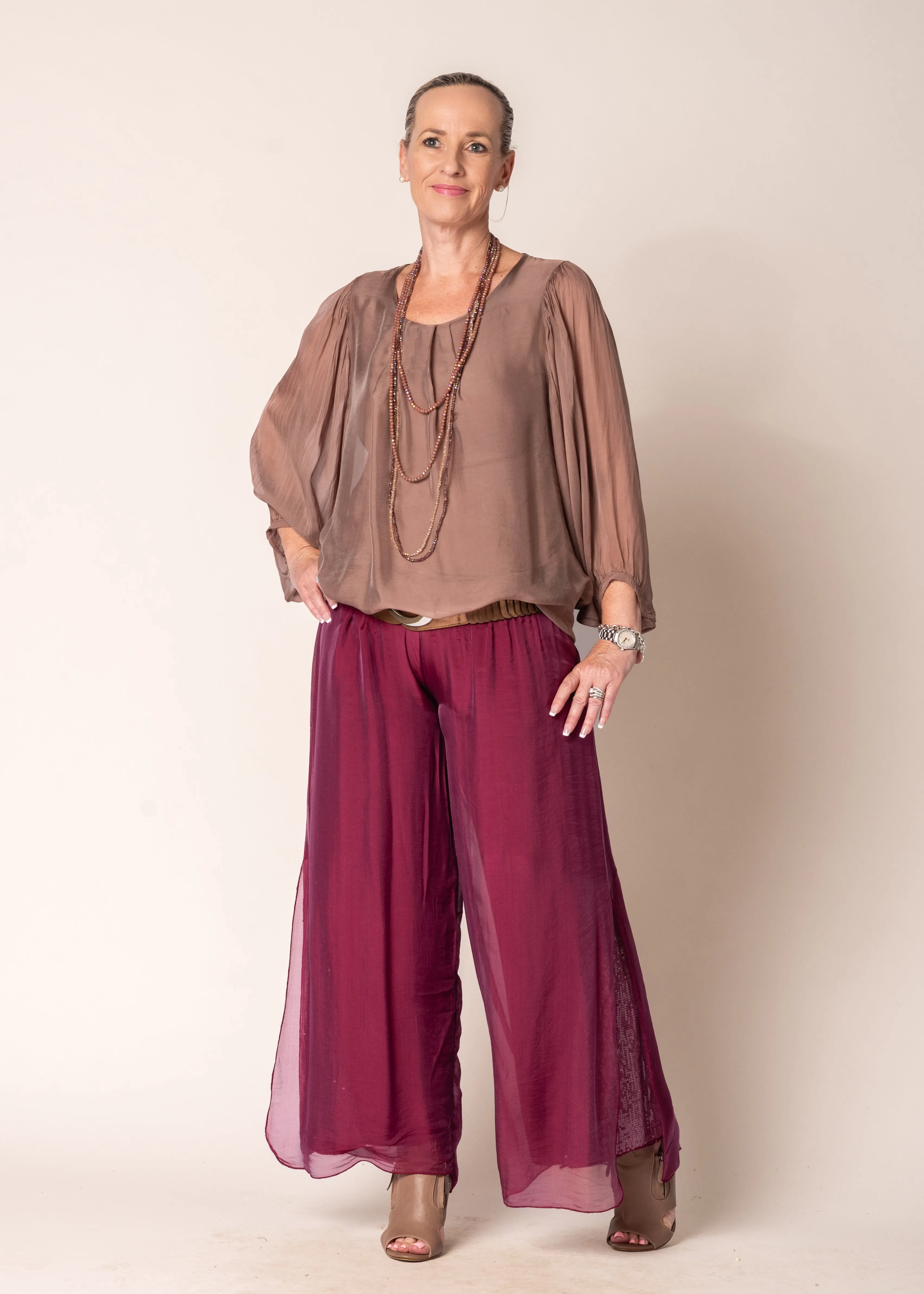 Eboni Silk Top in Milk Chocolate