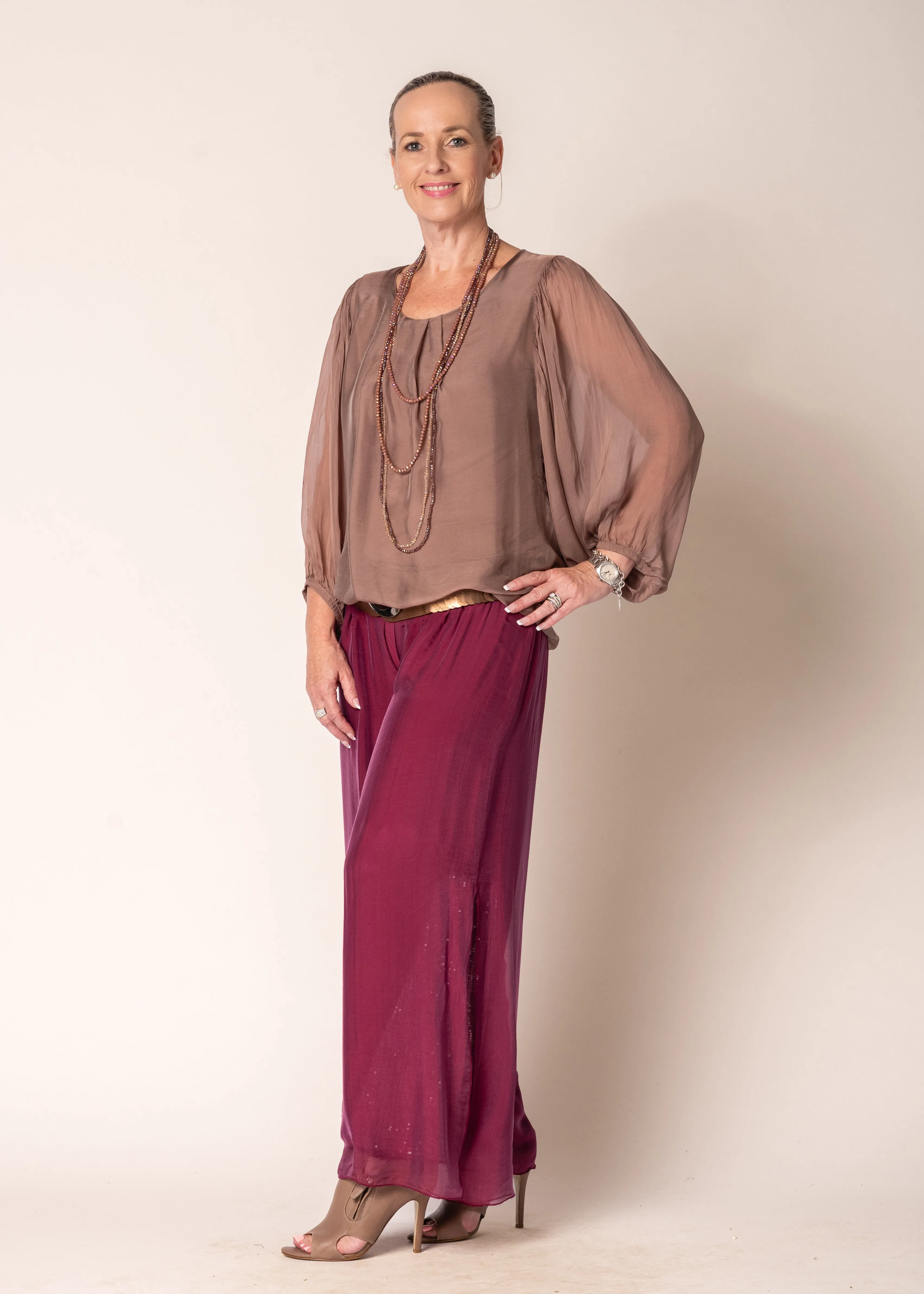 Eboni Silk Top in Milk Chocolate