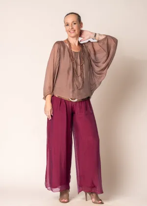 Eboni Silk Top in Milk Chocolate