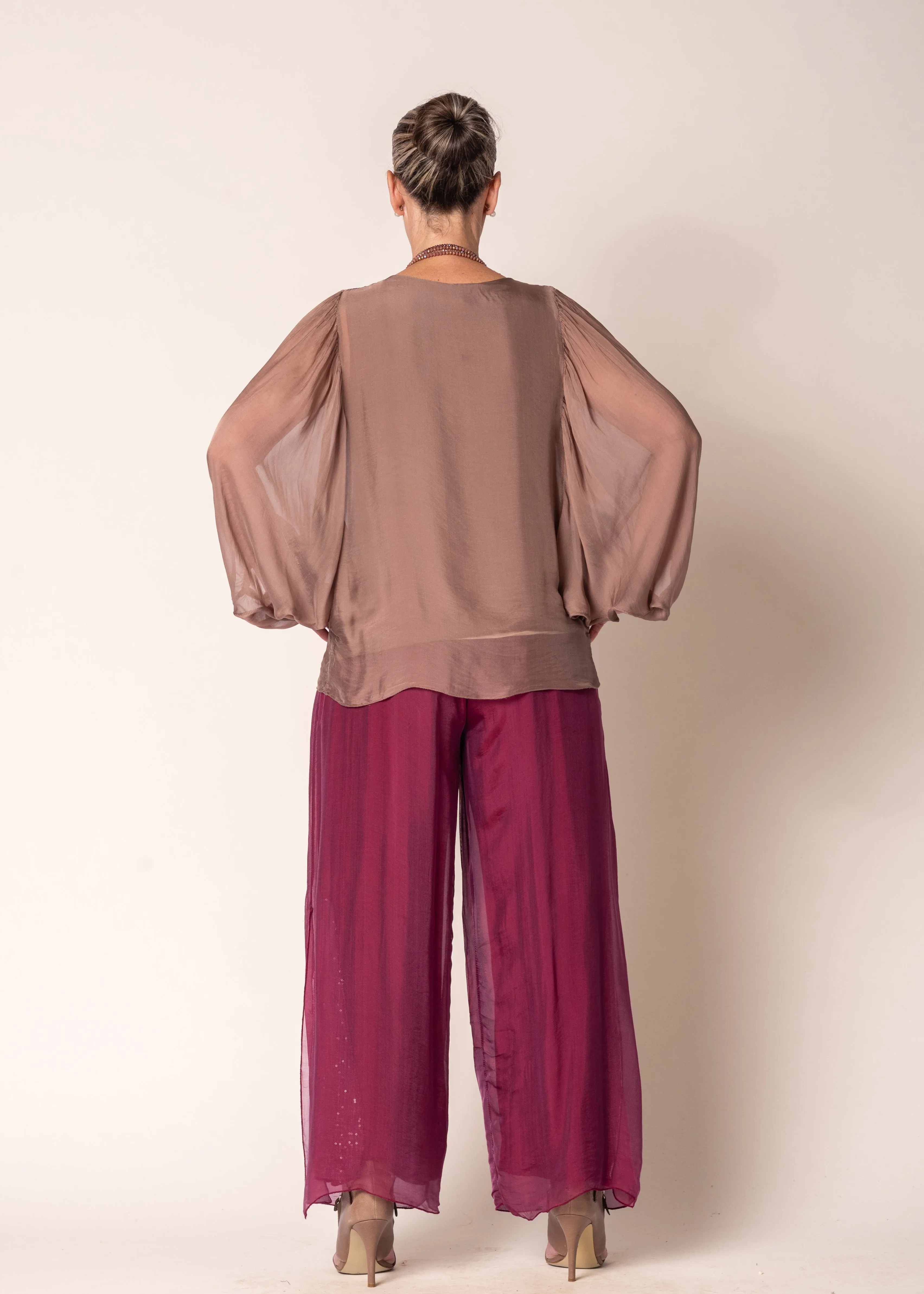 Eboni Silk Top in Milk Chocolate