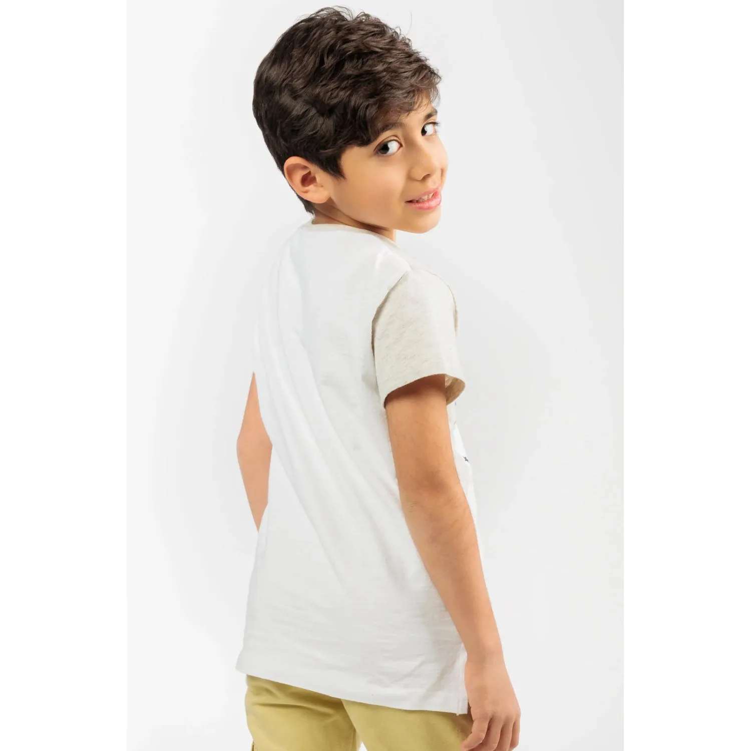 Ein Ghein Kids Boy's Multicolor T-Shirt with Guitar