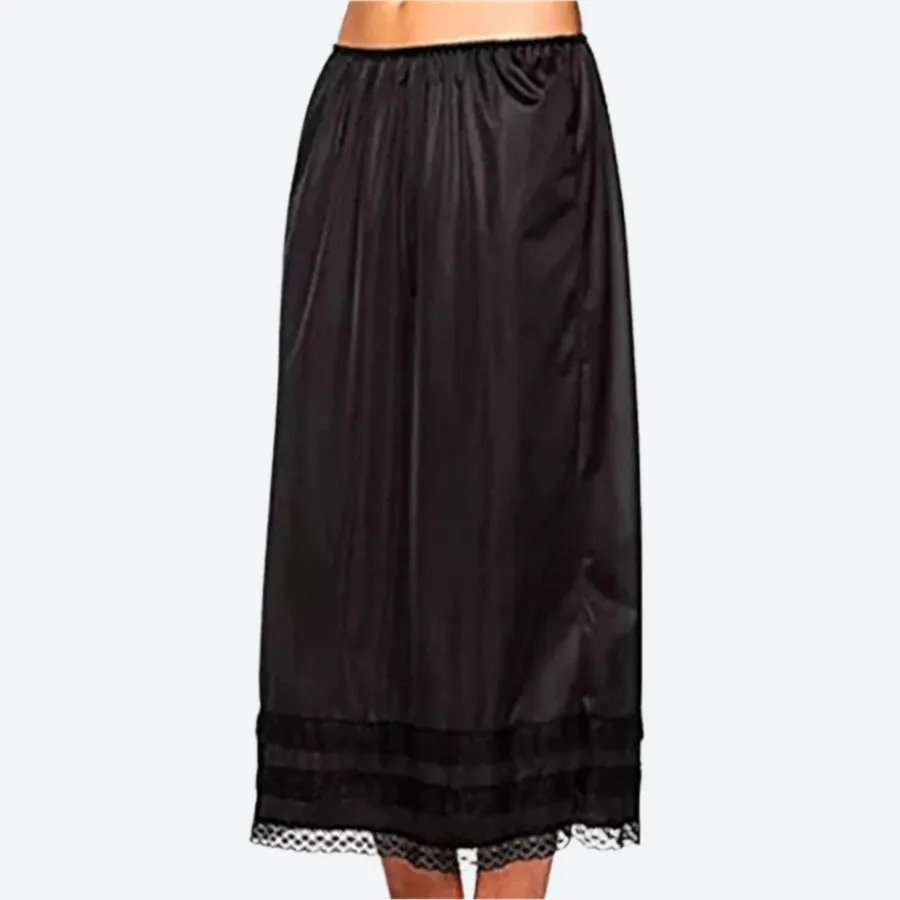 Elastic Waist Lace Trim Underskirts