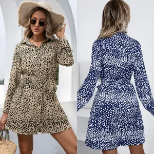 Elena – Chic Leopard Lace Women’s Dress