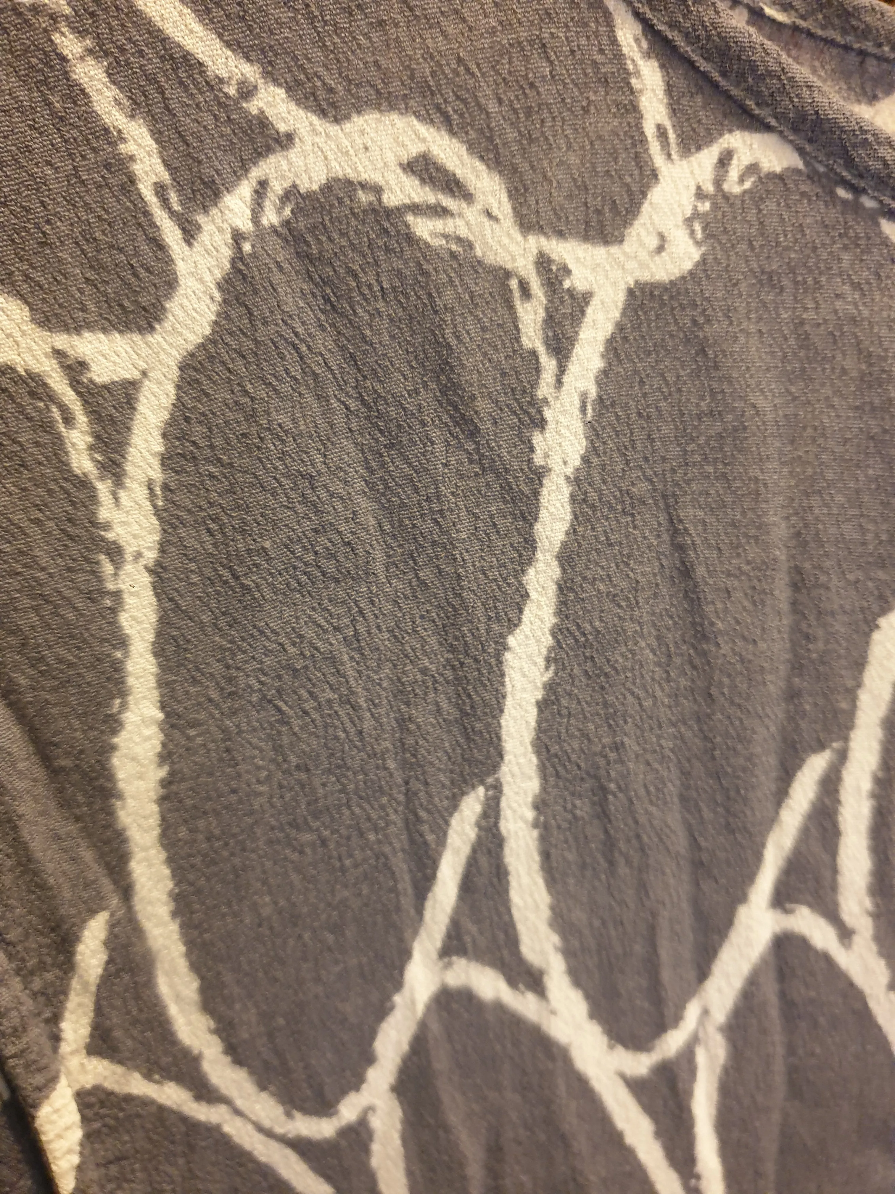Elk grey print cap sleeve top size L