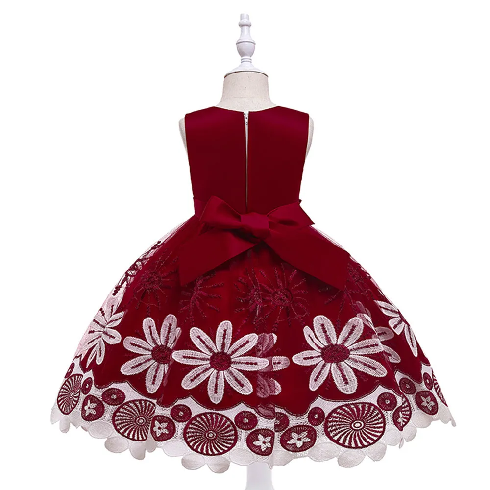 Embroidery Silk Princess Dress