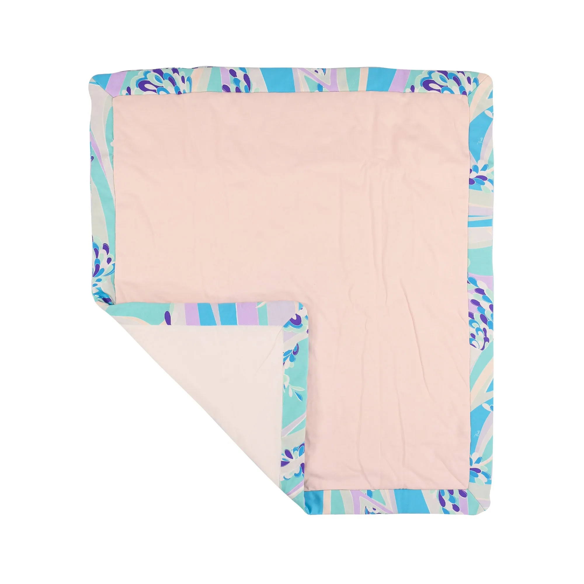 Emilio Pucci Kids Reversible Multicolor Baby Blanket AW22
