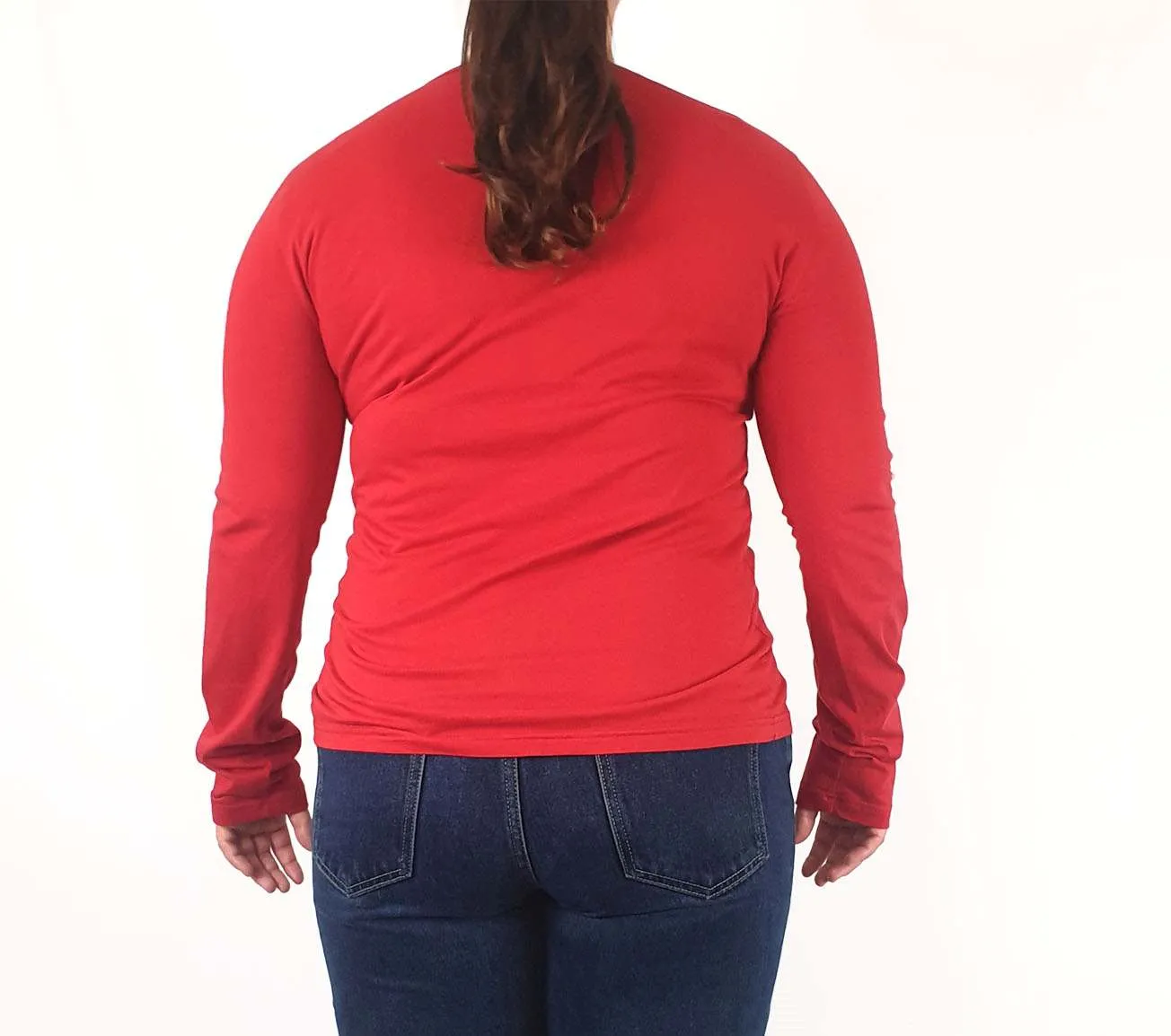 Essaye by Surface Art red print long sleeve top size XL (best fits 14)