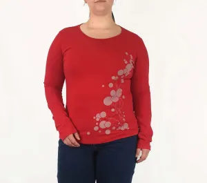 Essaye by Surface Art red print long sleeve top size XL (best fits 14)