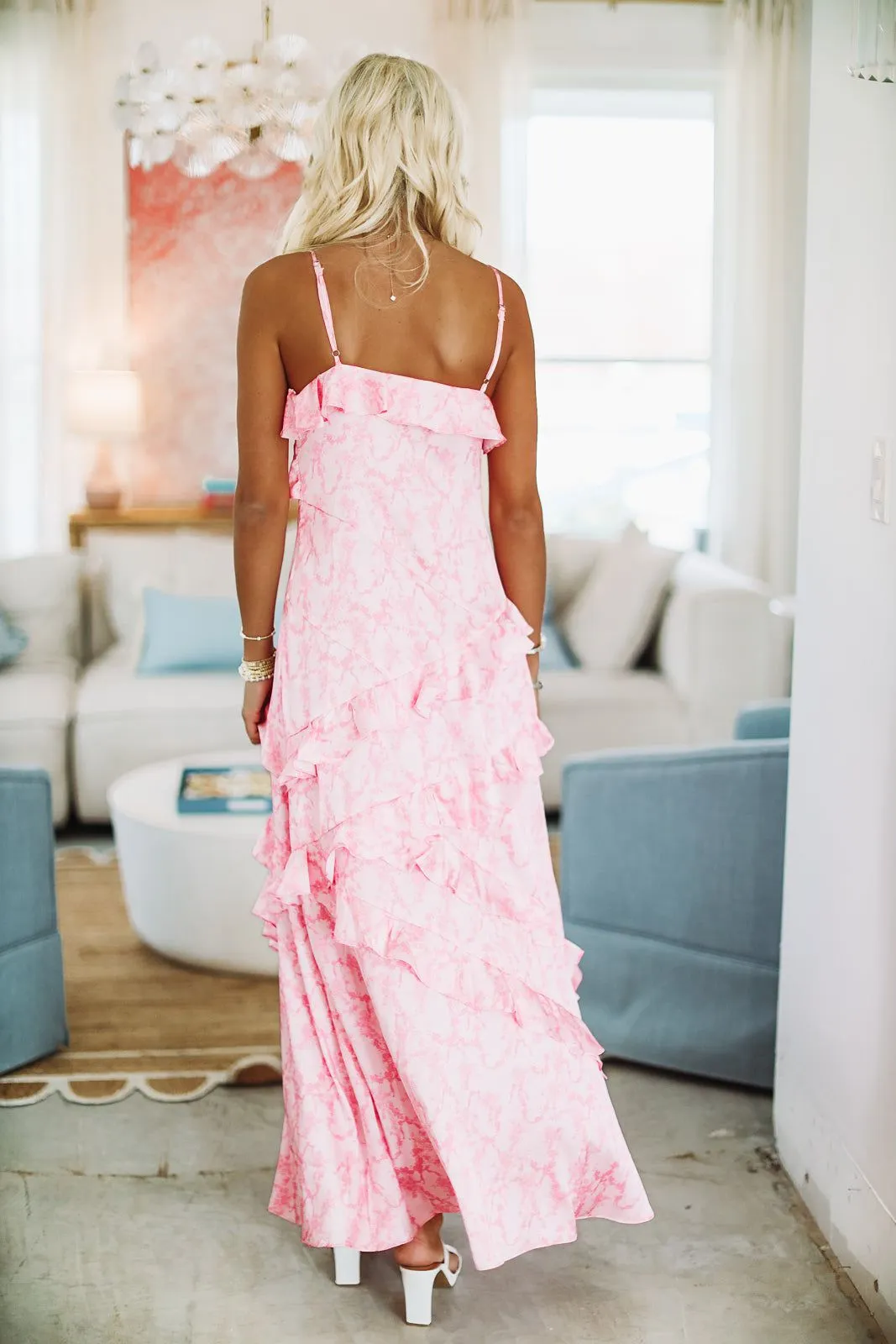 Ever so Fancy Maxi Dress Gown - Pink